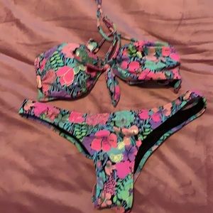 Victoria Secret Swim Neon Floral
